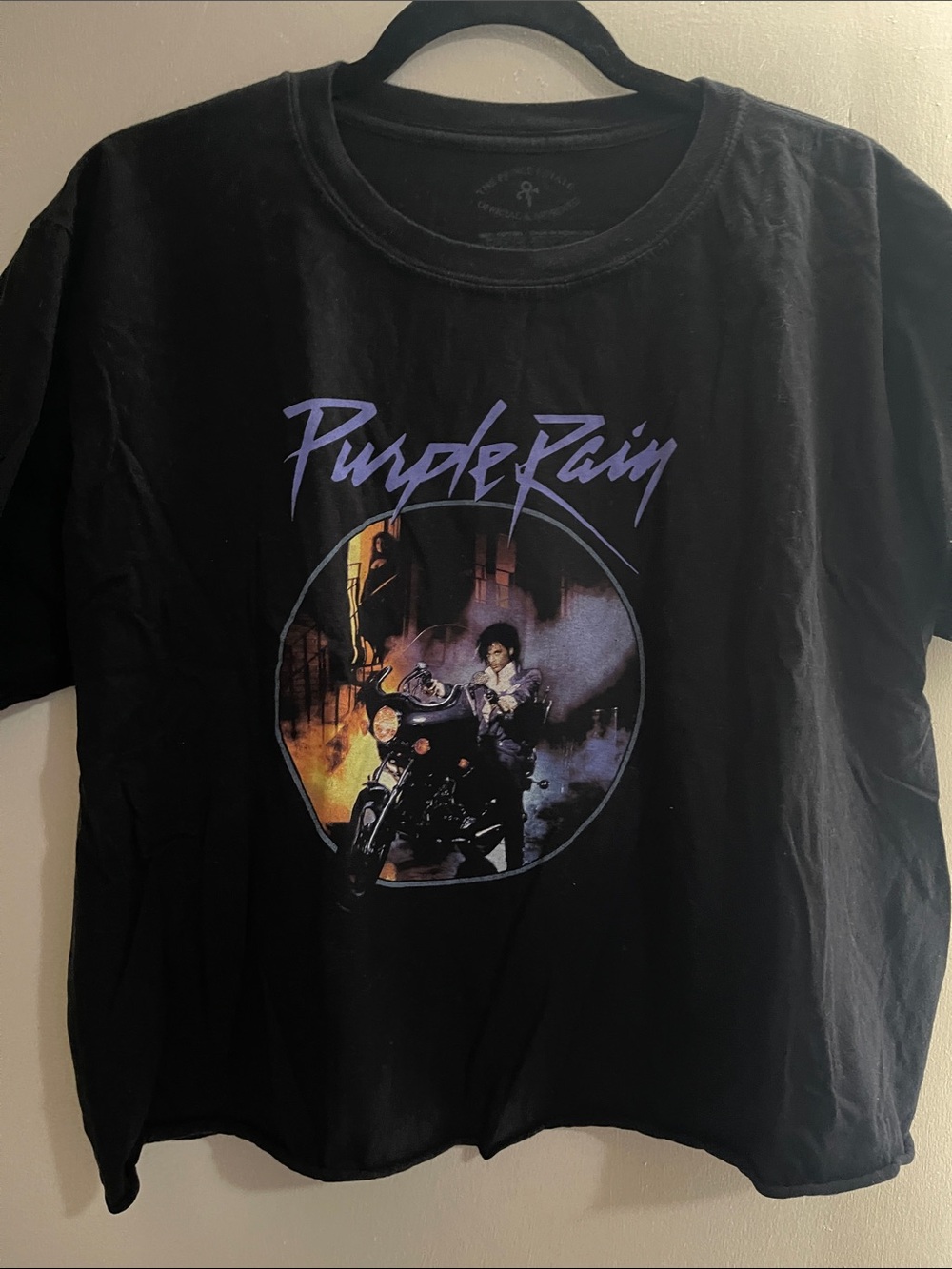 Purple Rain Graphic Tee - Black